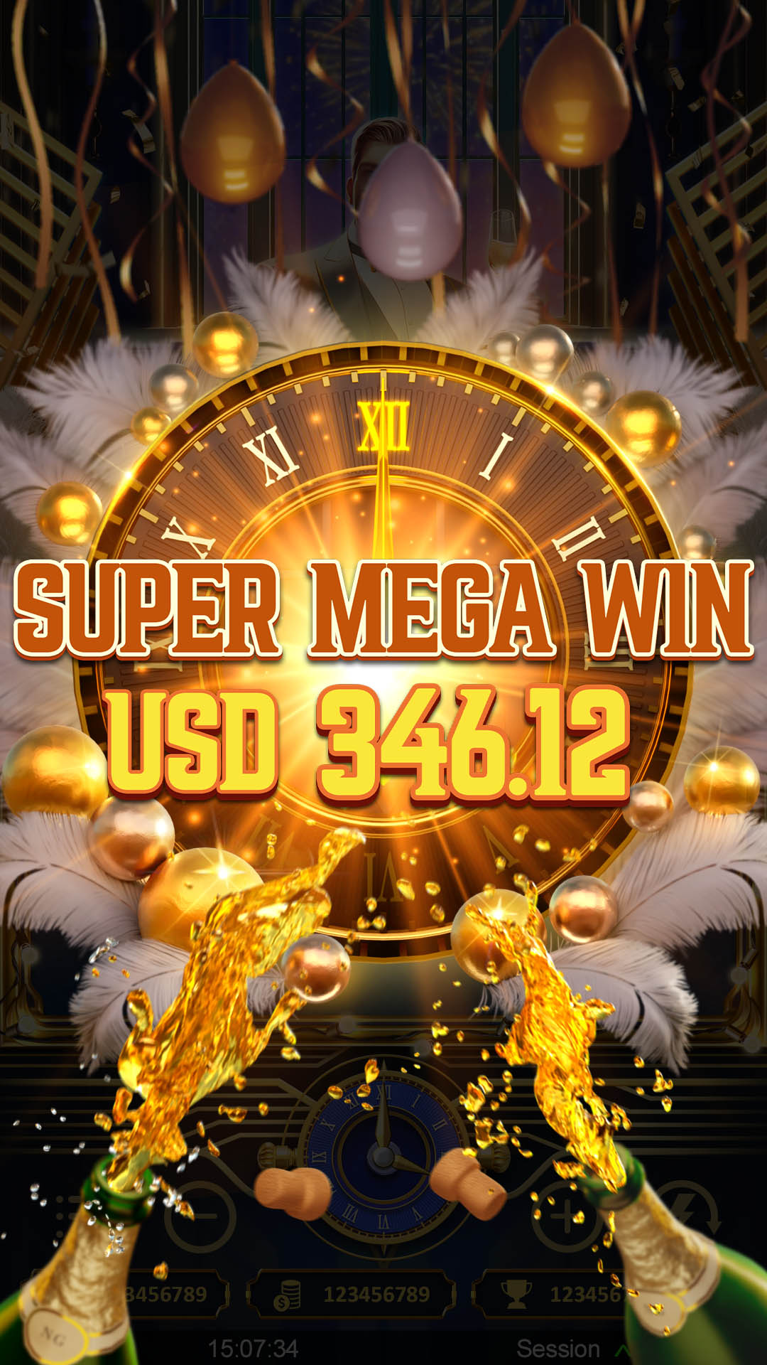 Super Mega Win Screen